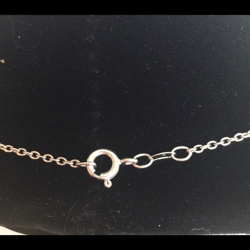 Ss Double Interlocking Heart Diamond Necklace Nwot - image 4